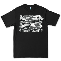 Black black and white camouflage Premium Tee - BarkalooDesign