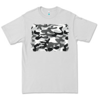 Dove Grey black and white camouflage Premium Tee - BarkalooDesign