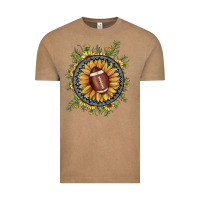 Vintage Coffee football gemstone sunflower Vintage Tee - JahusDesignShop