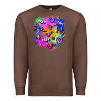 Chestnut halloween candy patches 1 Premium Sweatshirt - BundleAndBundleShop