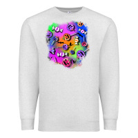 Oatmeal Heather halloween candy patches 1 Premium Sweatshirt - BundleAndBundleShop