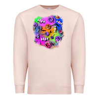 Pale Pink halloween candy patches 1 Premium Sweatshirt - BundleAndBundleShop