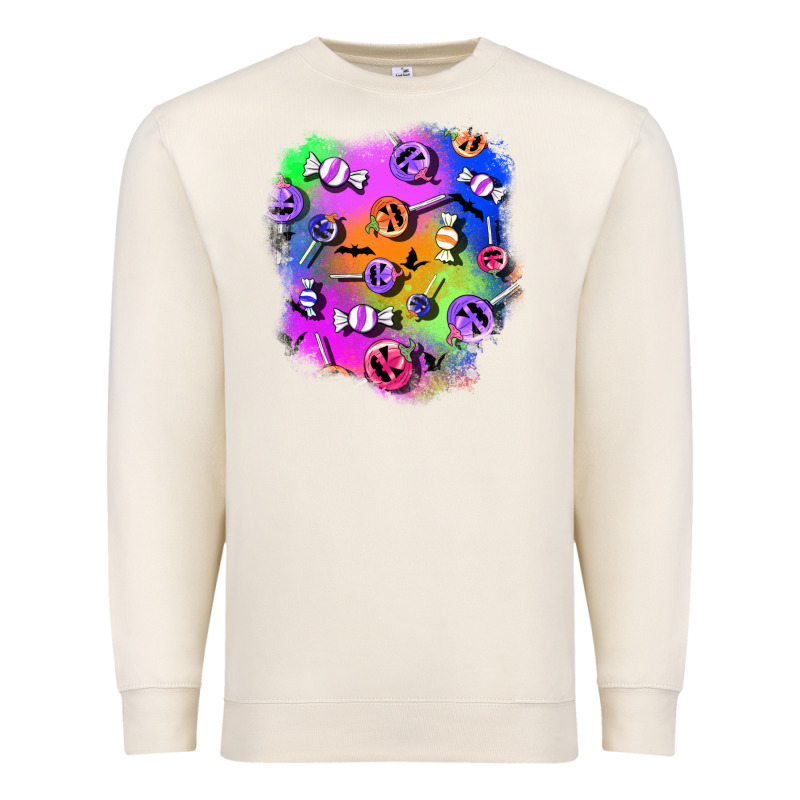 Halloween Candy Patches 1 Premium Sweatshirt by BundleAndBundleShop | Teevron