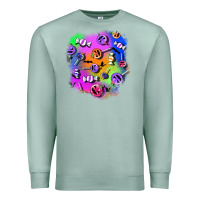 Seafoam halloween candy patches 1 Premium Sweatshirt - BundleAndBundleShop
