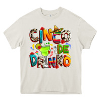 Cream Cinco de drinko Heavy Core Tee - RanaPortraitStore