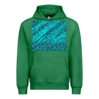 Emerald blue glitter with leopard pattern Urban Hoodie - TumblerDesignByShophia