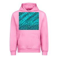 Fuchsia Pink blue glitter with leopard pattern Urban Hoodie - TumblerDesignByShophia