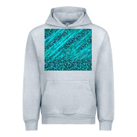 Heather Grey blue glitter with leopard pattern Urban Hoodie - TumblerDesignByShophia