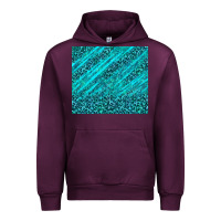 Mauve Wine blue glitter with leopard pattern Urban Hoodie - TumblerDesignByShophia