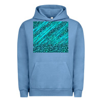 Pigment Pebble Blue blue glitter with leopard pattern Urban Hoodie - TumblerDesignByShophia