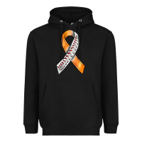 Black Kidney Cancer Ribbon Baseball Heavyweight Hoodie - BundleAndBundleShop