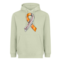Matcha Kidney Cancer Ribbon Baseball Heavyweight Hoodie - BundleAndBundleShop
