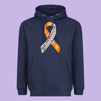 Kidney Cancer Ribbon Baseball Heavyweight Hoodie Designed By Bundleandbundleshop