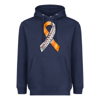 Navy Kidney Cancer Ribbon Baseball Heavyweight Hoodie - BundleAndBundleShop