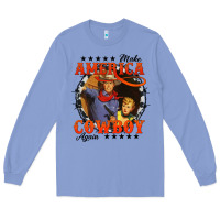 Colony Blue make america cowboy again Long Sleeve Tee - AdoDesignShop