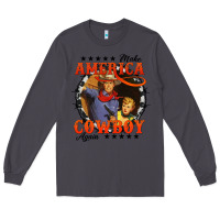 Smoke make america cowboy again Long Sleeve Tee - AdoDesignShop