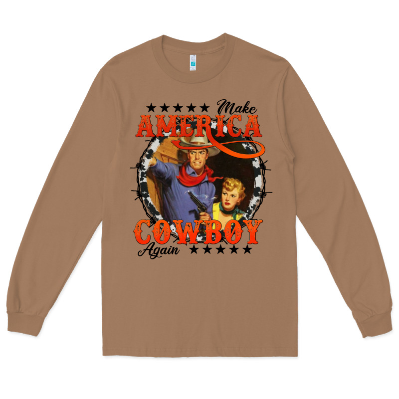 Make America Cowboy Again Long Sleeve Tee by AdoDesignShop | Teevron