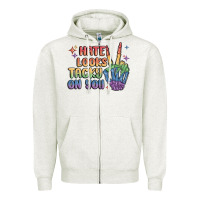 Oatmeal Heather hate looks tacky on you pride Zipper Hoodie - MaliasSmallBusiness