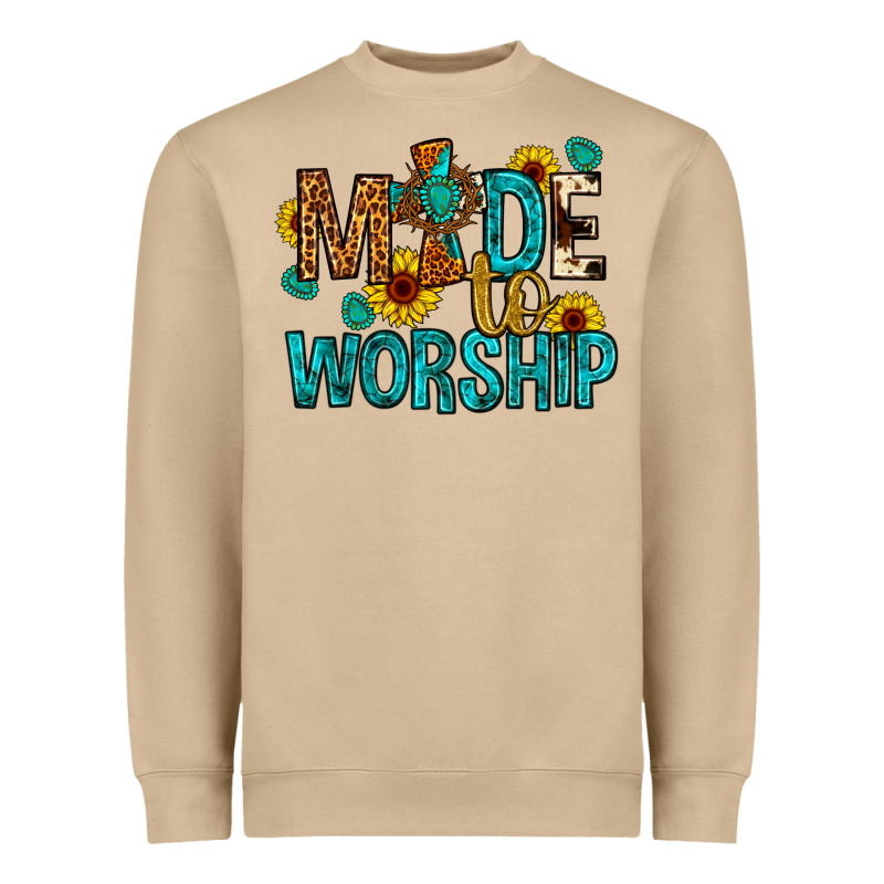 Made To Worship Heavyweight Sweatshirt by Artiststas | Teevron