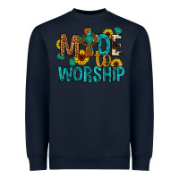 Navy made to worship Heavyweight Sweatshirt - Artiststas