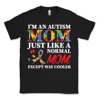 Black LIL Autism Mom Classic Tee - CowhideDigitalArt