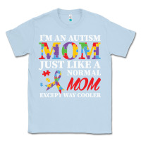 Dusty Blue LIL Autism Mom Classic Tee - CowhideDigitalArt