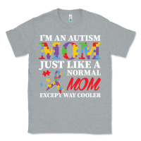 Heather Grey LIL Autism Mom Classic Tee - CowhideDigitalArt
