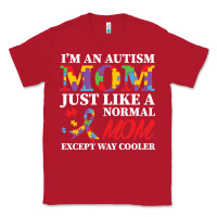 Red LIL Autism Mom Classic Tee - CowhideDigitalArt