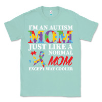 Seafoam LIL Autism Mom Classic Tee - CowhideDigitalArt