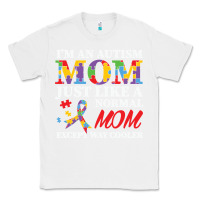 White LIL Autism Mom Classic Tee - CowhideDigitalArt