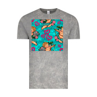 Valentines Day Cupid And Neon Heart Seamless Pattern Vintage Tee | Teevron