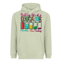 Matcha Battery Life Of A Educator Heavyweight Hoodie - BundleAndBundleShop