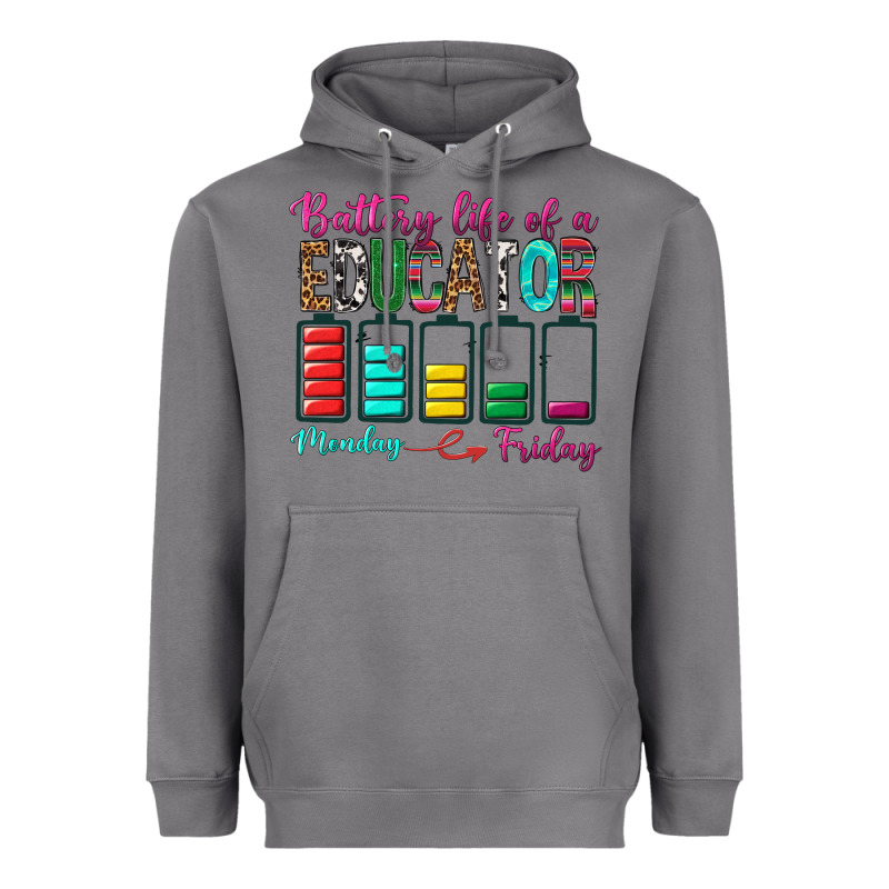 Battery Life Of A Educator Heavyweight Hoodie by BundleAndBundleShop | Teevron