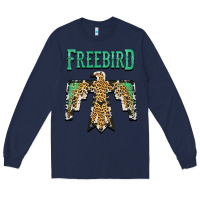 Navy freebird native american Long Sleeve Tee - AdoDesignShop