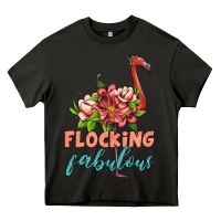 Asphalt flamingo flocking fabulous Heavy Core Tee - Artiststas