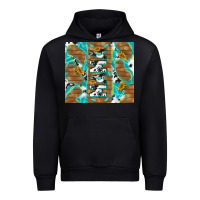 Black cowhide mama with rustic teal wood Urban Hoodie - TumblerDesignByShophia