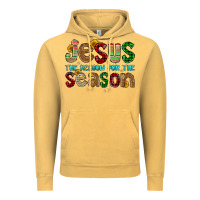 Vintage Mustard jesus the reason for the season Vintage Hoodie - FaDigitalArtStudio