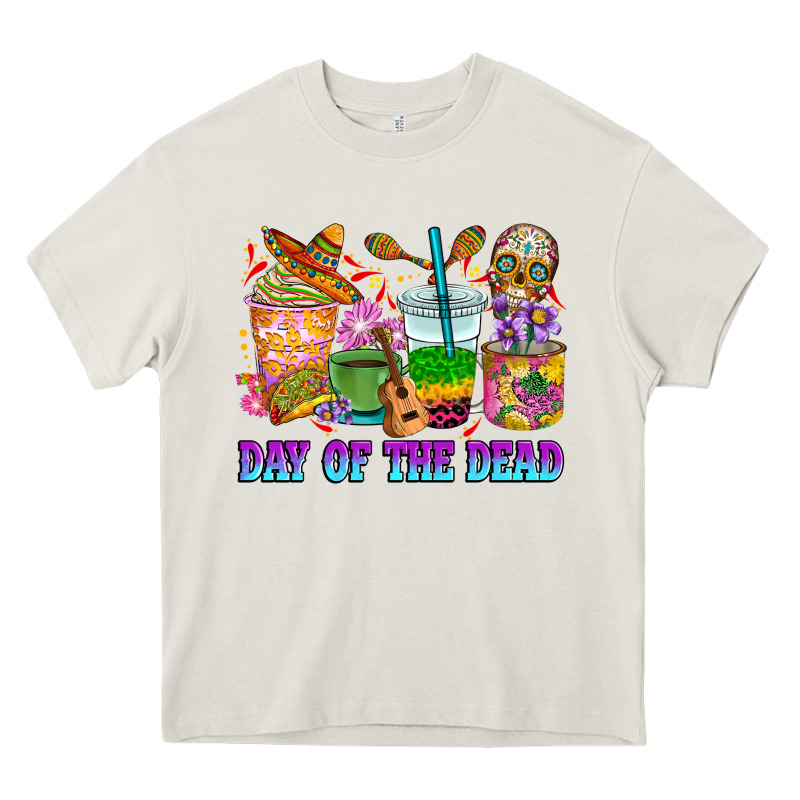 Day Of The Dead Coffee Cups Heavy Core Tee by RanaPortraitStore | Teevron