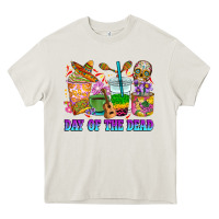 Cream Day of the dead coffee cups Heavy Core Tee - RanaPortraitStore