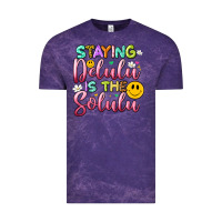 Cloud Purple staying delulu is the solulu Vintage Tee - Artiststas