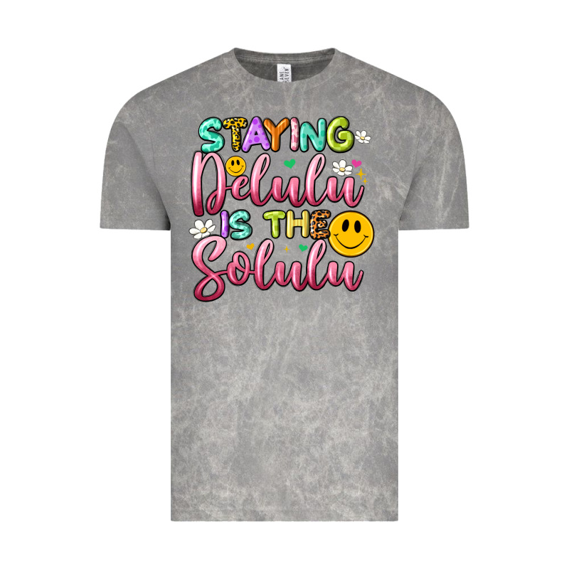 Staying Delulu Is The Solulu Vintage Tee by Artiststas | Teevron