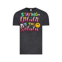 Vintage Black staying delulu is the solulu Vintage Tee - Artiststas