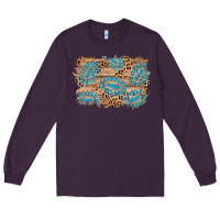 Plum gemstone wood leopard background Long Sleeve Tee - AdoDesignShop