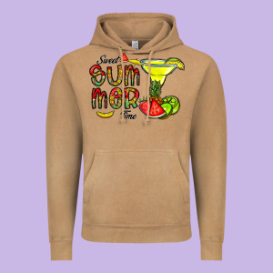 Sweet Summer Time Vintage Hoodie Designed By Cowhidedigitalart