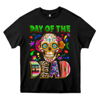 Black Day of the dead Heavy Core Tee - RanaPortraitStore