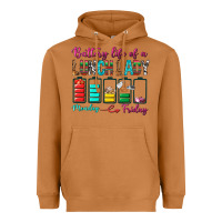 Battery Life Of A Lunch Lady Heavyweight Hoodie | Teevron