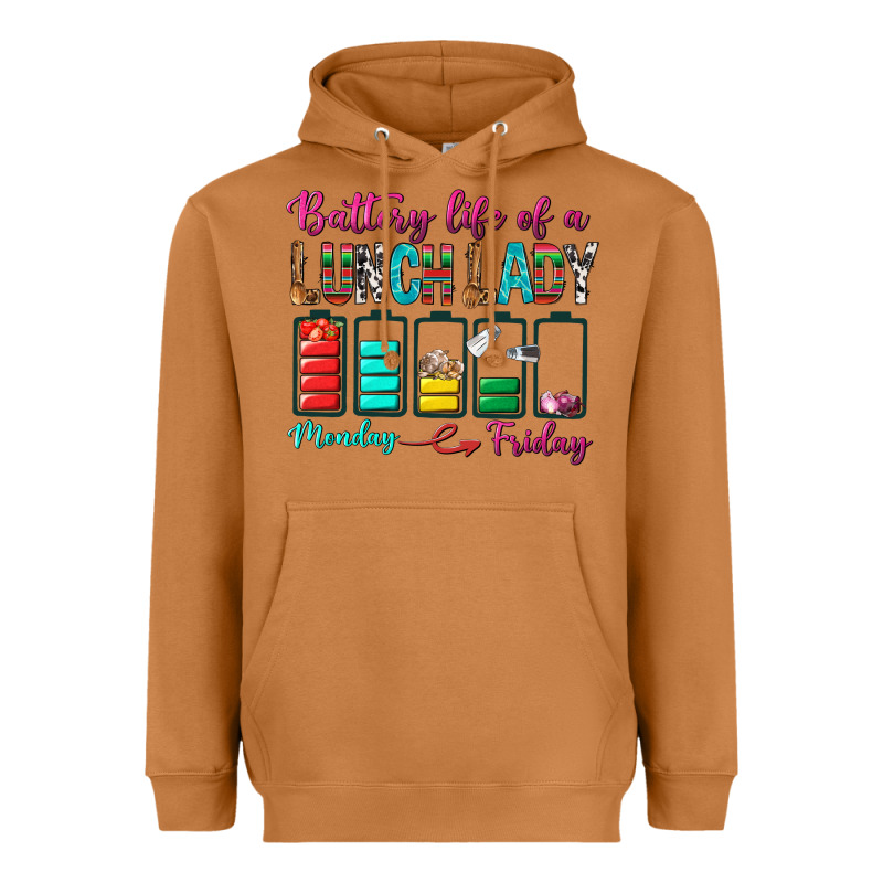 Battery Life Of A Lunch Lady Heavyweight Hoodie by BundleAndBundleShop | Teevron