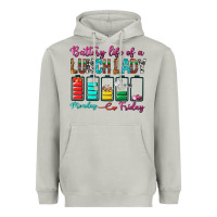 Moon Dust Battery Life Of A lunch Lady Heavyweight Hoodie - BundleAndBundleShop