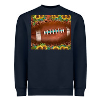 Football Leopard Turquoise Sunflower Heavyweight Sweatshirt | Teevron