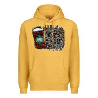 Mustard I Run on Coffee and Christmas Cheer Premium Hoodie - Bettercallsaul